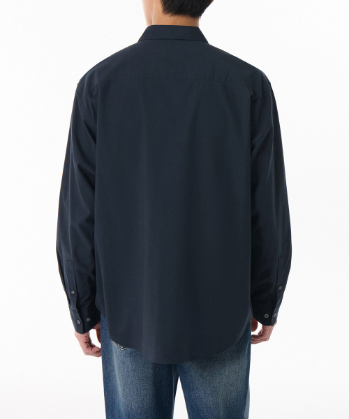MUSINSA STANDARD（ムシンサスタンダード）の「リラックスドCRシャツ[ネイビー]（シャツ/ブラウス・メンズ・その他・LARGE/X-LARGE/XX-LARGE/SMALL/MEDIUM）」の2枚目の写真
