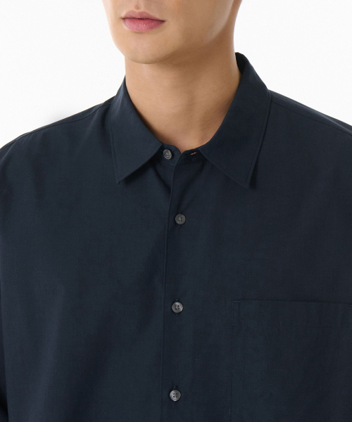 MUSINSA STANDARD（ムシンサスタンダード）の「リラックスドCRシャツ[ネイビー]（シャツ/ブラウス・メンズ・その他・LARGE/X-LARGE/XX-LARGE/SMALL/MEDIUM）」の3枚目の写真