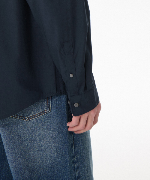 MUSINSA STANDARD（ムシンサスタンダード）の「リラックスドCRシャツ[ネイビー]（シャツ/ブラウス・メンズ・その他・LARGE/X-LARGE/XX-LARGE/SMALL/MEDIUM）」の5枚目の写真