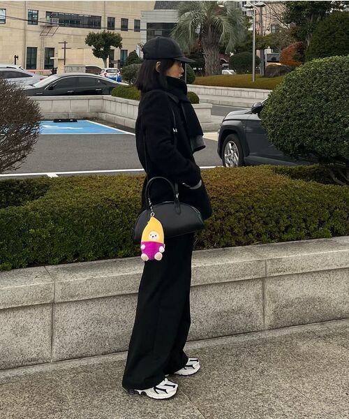 MUSINSA STANDARD WOMAN（ムシンサスタンダードウーマン）の「ウィメンズヘビーウェイト裏起毛ハイウエストワイドヒドゥンバンディングスラックス[ブラック]（スラックス・レディース・その他・34/32/30/31/24/25/26/27/28/29）」の9枚目の写真