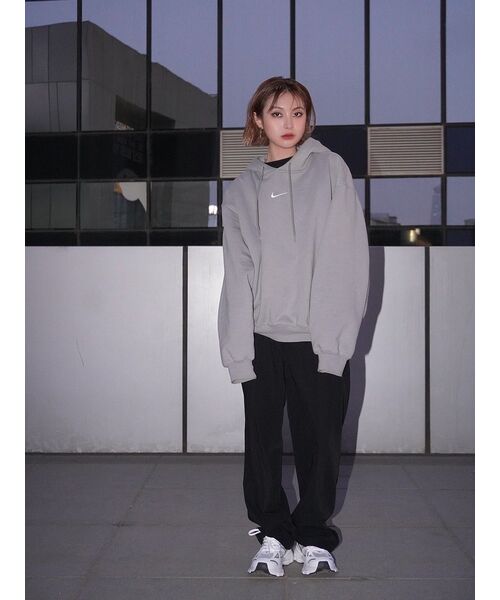 MUSINSA STANDARD WOMAN（ムシンサスタンダードウーマン）の「ウィメンズヘビーウェイト裏起毛ハイウエストワイドヒドゥンバンディングスラックス[ブラック]（スラックス・レディース・その他・34/32/30/31/24/25/26/27/28/29）」の12枚目の写真