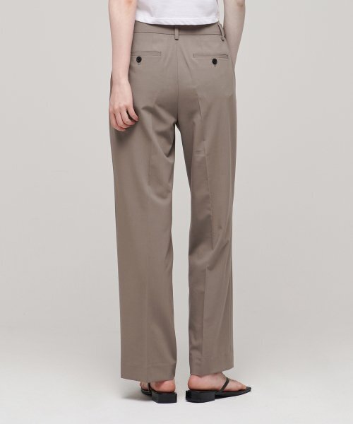 MUSINSA STANDARD WOMAN（ムシンサスタンダードウーマン）の「【クールタンダード】レディースストレート隠しバンディングスラックス【ダスティベージュ】（スラックス・レディース・その他・34/32/30/31/24/25/26/27/28/29）」の2枚目の写真