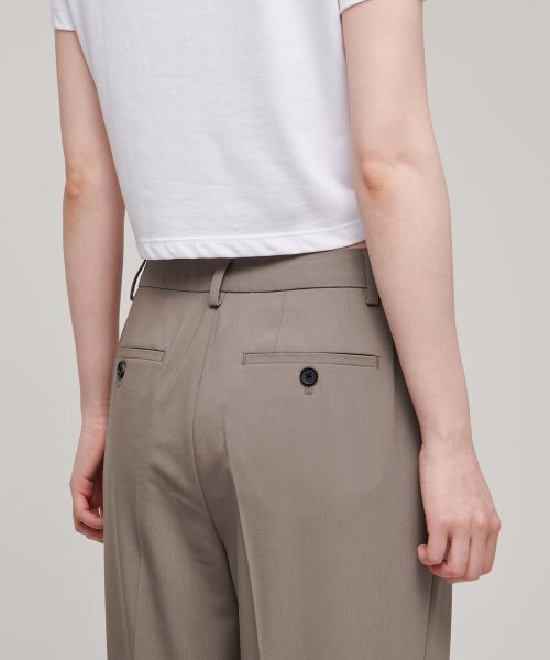 MUSINSA STANDARD WOMAN（ムシンサスタンダードウーマン）の「【クールタンダード】レディースストレート隠しバンディングスラックス【ダスティベージュ】（スラックス・レディース・その他・34/32/30/31/24/25/26/27/28/29）」の7枚目の写真