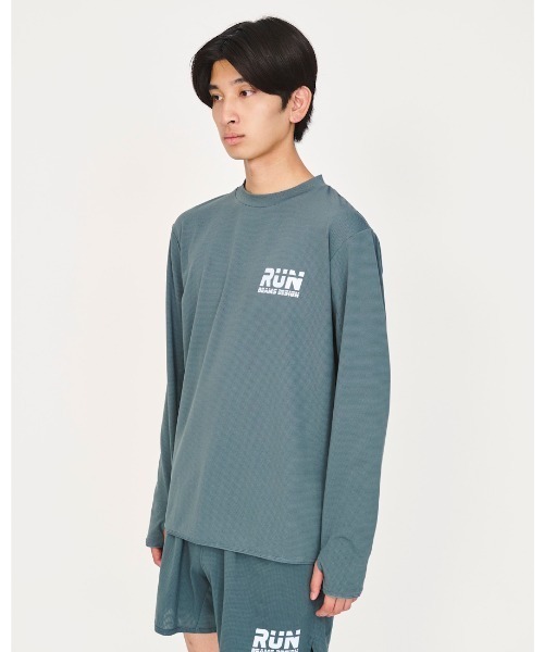 ALPEN / SPORTS DEPO SELECT（アルペンスポーツデポセレクト）の「ティゴラ ビームス TIGORA BEAMS BEAMS DESIGN ランニングロングスリーブTシャツ（Tシャツ/カットソー・メンズ・オフホワイト/グレー・S/M/L/LL/3L）」の5枚目の写真