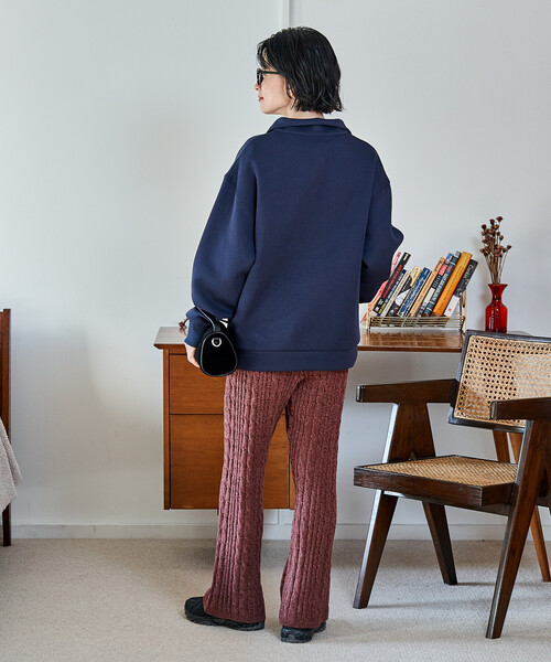 セール】【セットアイテム】ボンディング ハーフジップ スカートセット