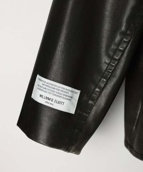 niko and...（ニコアンド）の「【WILLIAM B.ELIOTT】フェイクレザーフェードジャケット（その他アウター・レディース・ブラウン/ブラック・FREE）」の19枚目の写真