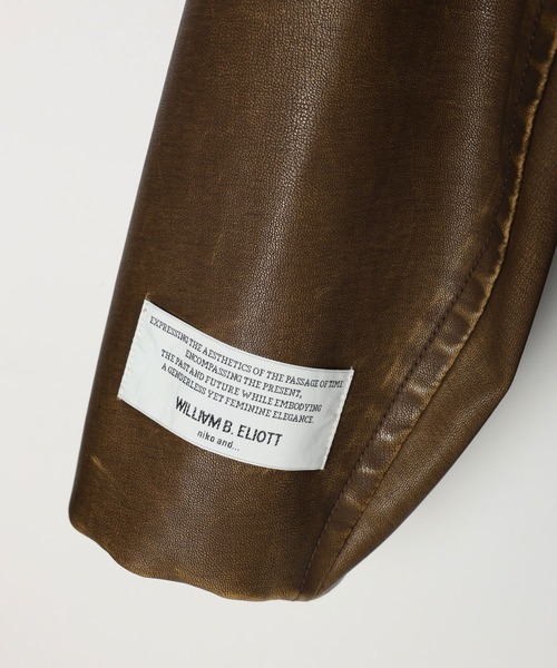 niko and...（ニコアンド）の「【WILLIAM B.ELIOTT】フェイクレザーフェードジャケット（その他アウター・レディース・ブラウン/ブラック・FREE）」の22枚目の写真