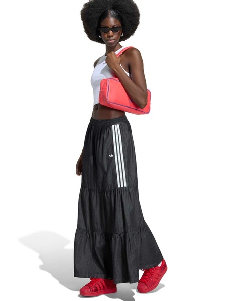 adidas(アディダス)の「adidas SUMMER GLOW DENIM SKIRT / アディダス サマーグロー デニムスカート(スカート・レディース・ブラック・M/S/L)」の8枚目の写真