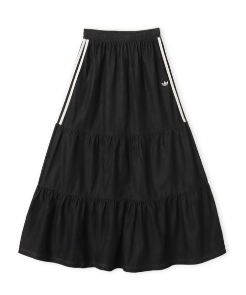 adidas(アディダス)の「adidas SUMMER GLOW DENIM SKIRT / アディダス サマーグロー デニムスカート(スカート・レディース・ブラック・M/S/L)」の4枚目の写真