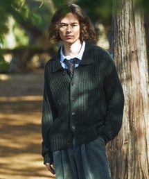 Casper John(�L���X�p�[�W����)��Ribbon yarn collar cardigan/���{�����[���J���[�J�[�f�B�K��(�J�[�f�B�K��/�{����)