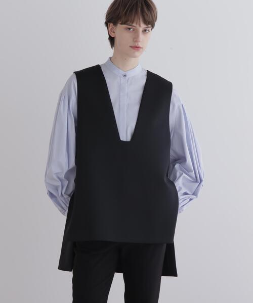 LE PHIL（ルフィル）の「◆スキューバーダンボールジレ（ベスト・レディース・ブラック/ホワイト/ネイビー・F）」の8枚目の写真