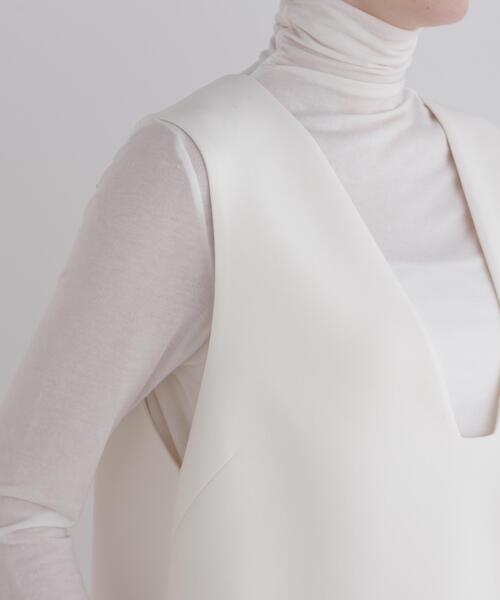 LE PHIL（ルフィル）の「◆スキューバーダンボールジレ（ベスト・レディース・ブラック/ホワイト/ネイビー・F）」の17枚目の写真