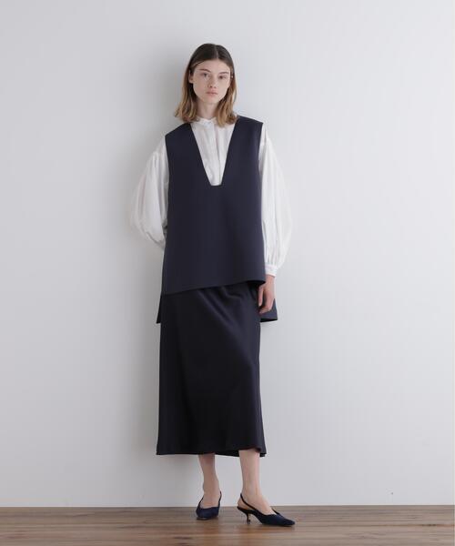 LE PHIL（ルフィル）の「◆スキューバーダンボールジレ（ベスト・レディース・ブラック/ホワイト/ネイビー・F）」の21枚目の写真