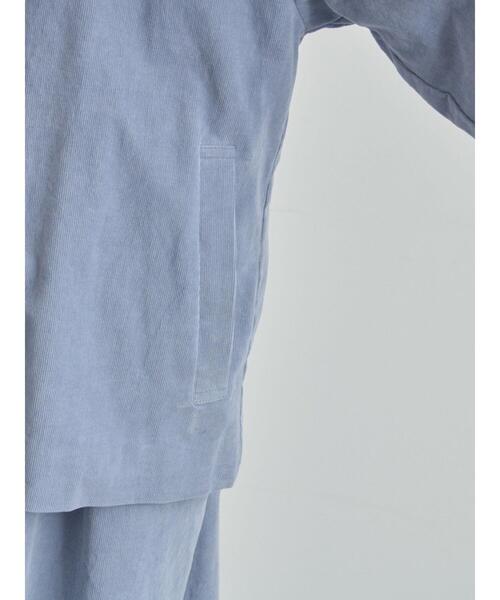 TSUHARU by Samansa Mos2（ツハルバイサマンサモスモス）の「コール天ノーカラージャケット（ノーカラージャケット・レディース・グレー/ブルー/ベージュ・F）」の17枚目の写真