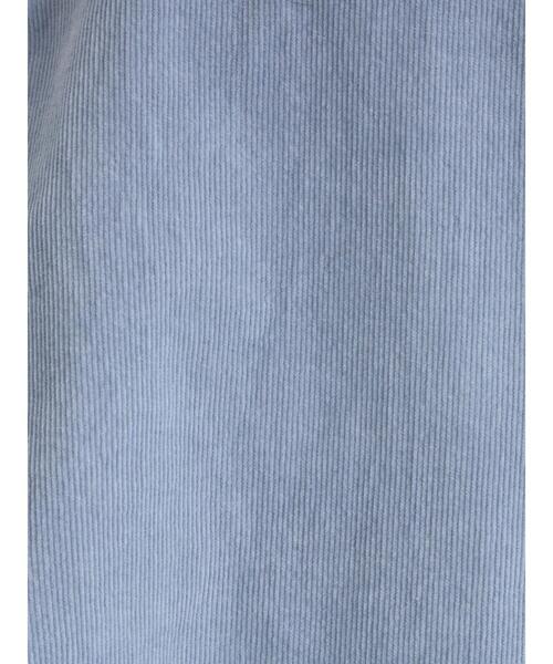 TSUHARU by Samansa Mos2（ツハルバイサマンサモスモス）の「コール天ノーカラージャケット（ノーカラージャケット・レディース・グレー/ブルー/ベージュ・F）」の19枚目の写真