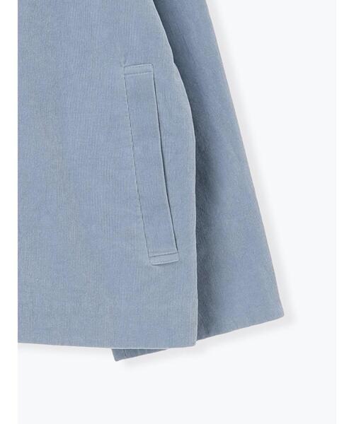 TSUHARU by Samansa Mos2（ツハルバイサマンサモスモス）の「コール天ノーカラージャケット（ノーカラージャケット・レディース・グレー/ブルー/ベージュ・F）」の13枚目の写真