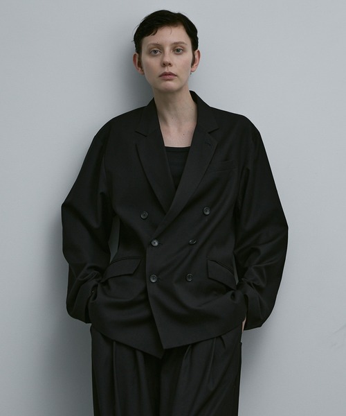 remer（リメール）の「CLASSIC TR WOOL TAILORED JACKET / クラシックTRウールテーラードジャケット【セットアップ対応】（テーラードジャケット・メンズ・グレー/ブラック・LARGE/MEDIUM/SMALL）」の5枚目の写真