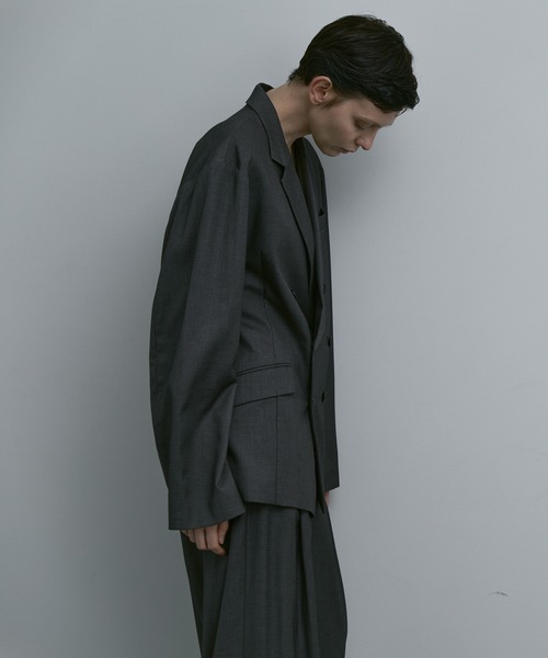 remer（リメール）の「CLASSIC TR WOOL TAILORED JACKET / クラシックTRウールテーラードジャケット【セットアップ対応】（テーラードジャケット・メンズ・グレー/ブラック・LARGE/MEDIUM/SMALL）」の16枚目の写真