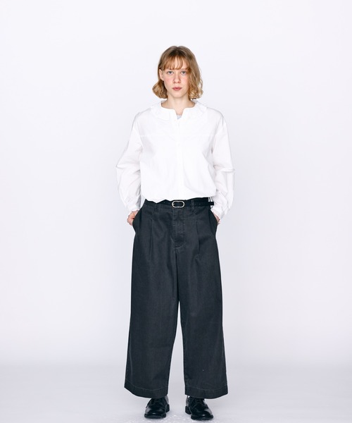Kelen(ケレン)の「「KELEN / ケレン」後ろバックル付きカーブラインパンツ(その他パンツ・レディース・ブルー/ブラック/イエロー・FREE)」の4枚目の写真