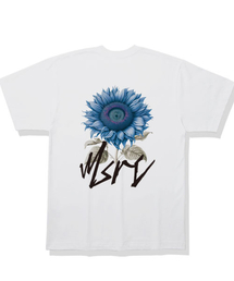 サンフラワーミッドナイトブルーTシャツホワイト
