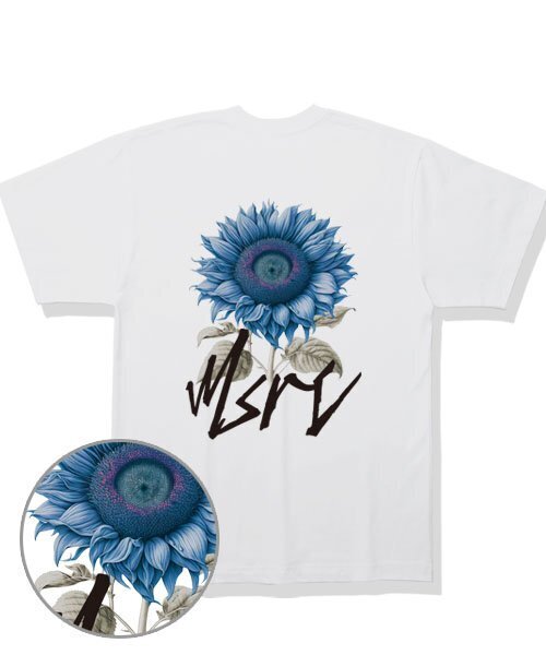 MONSTER REPUBLIC（モンスターリパブリック）の「サンフラワーミッドナイトブルーTシャツホワイト（Tシャツ/カットソー・レディース・その他・LARGE/MEDIUM/SMALL/X-LARGE）」の3枚目の写真