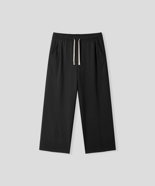BLACK MOMENT（ブラックモーメント）の「モーメントエッセンシャルワイドパンツ[ブラック]（スウェットパンツ・メンズ・ブラック・SMALL/MEDIUM/LARGE）」の2枚目の写真