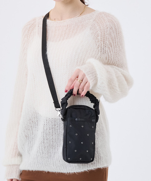 LeSportsac(レスポートサック)の「GH MINI PHONE XBODY ビジューブラックグレー(ショルダーバッグ・レディース・ブラック・FREE)」の2枚目の写真