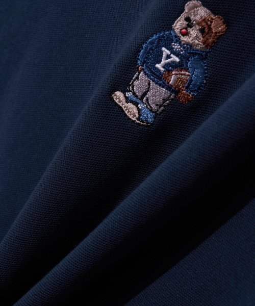 YALE(イェール)の「オーバーサイズ刺繍ダンクイックドライピケポロシャツネイビー(ポロシャツ・レディース・その他・MEDIUM/SMALL/X-SMALL)」の7枚目の写真
