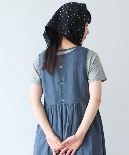 bulle de savon（ビュルデサボン）の「antique lace summer dress（ワンピース・レディース・チャコールグレー/ホワイト・FREE）」の3枚目の写真