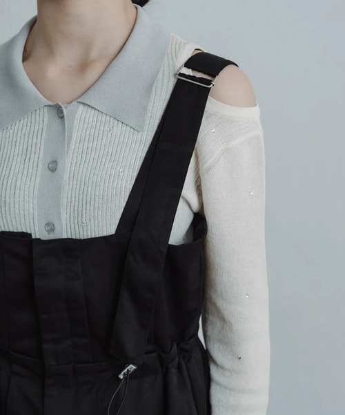 merrylatte（メリーラテ）の「twill parachute overalls（サロペット/オーバーオール・レディース・ブラック・FREE）」の15枚目の写真