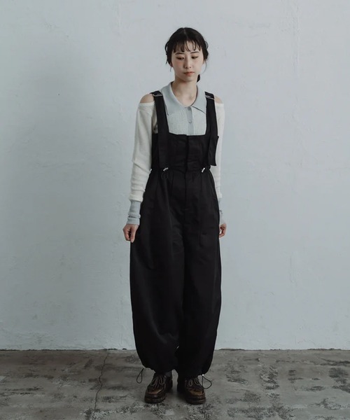 セール】twill parachute overalls（サロペット/オーバーオール