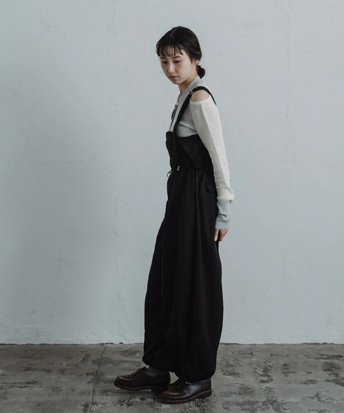 merrylatte（メリーラテ）の「twill parachute overalls（サロペット/オーバーオール・レディース・ブラック・FREE）」の19枚目の写真