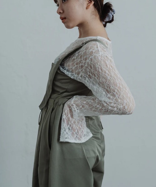 merrylatte（メリーラテ）の「twill parachute overalls（サロペット/オーバーオール・レディース・ブラック・FREE）」の11枚目の写真