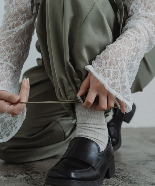 merrylatte（メリーラテ）の「twill parachute overalls（サロペット/オーバーオール・レディース・ブラック・FREE）」の4枚目の写真