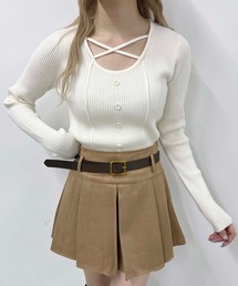 PHILLY | クロスデザインピチニット(ニット/セーター)