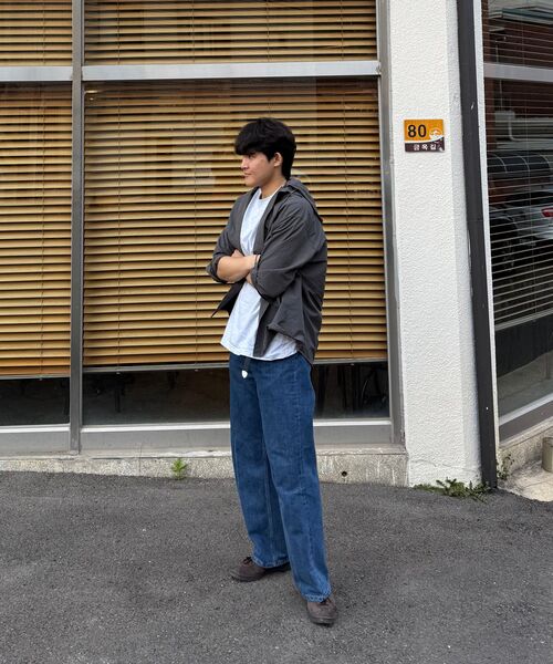 COSTUME O’CLOCK（コスチュームオクロック）の「[フード脱着] ナイロンフードロングスリーブシャツ 2 COLOR COOSSH196（シャツ/ブラウス・メンズ・ブラック/ダークグレー・SMALL/MEDIUM/LARGE）」の3枚目の写真