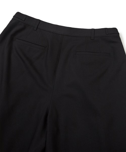 WEST GRAND BOULEVARD（ウエストグランドブルバード）の「リブレ ワイドツータックウールブレンドスラックス BLACK（スラックス・レディース・その他・MEDIUM/SMALL/LARGE）」の3枚目の写真