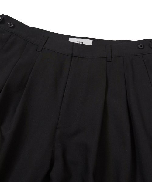 WEST GRAND BOULEVARD（ウエストグランドブルバード）の「リブレ ワイドツータックウールブレンドスラックス BLACK（スラックス・レディース・その他・MEDIUM/SMALL/LARGE）」の5枚目の写真