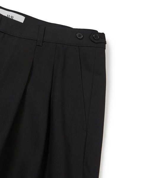 WEST GRAND BOULEVARD（ウエストグランドブルバード）の「リブレ ワイドツータックウールブレンドスラックス BLACK（スラックス・レディース・その他・MEDIUM/SMALL/LARGE）」の6枚目の写真