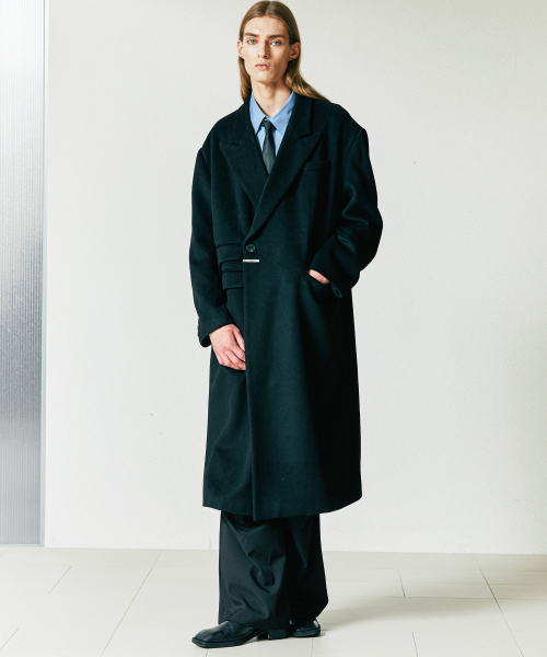 S SY(エスエスワイ)の「ウールブレンドマキシマルダブルコートブラック(チェスターコート・メンズ・その他・MEDIUM/LARGE)」の5枚目の写真