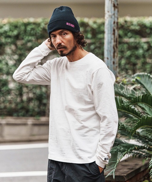 felkod(フィルコッド)の「mko13328-Barcode Embroidery Cotton Knit Watch ニット帽(F26S330)(ニットキャップ/ビーニー・メンズ・グレー/ブラック×ホワイト/ベージュ系その他/ブラック×ピンク・FREE)」の21枚目の写真