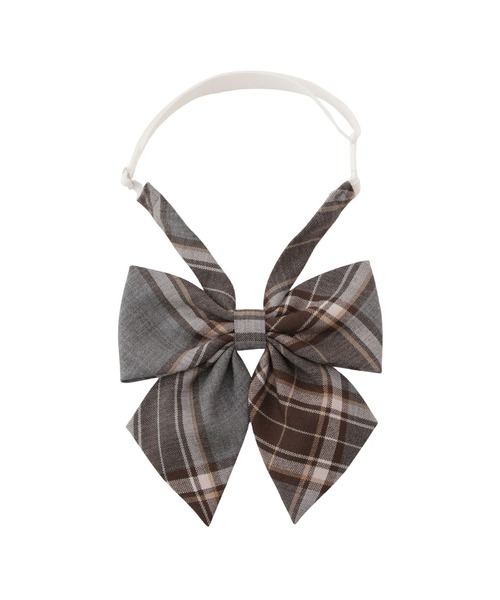 EASTBOY（イーストボーイ）の「リボン 通学 女子 中学生 高校生 スクール 入学式 卒業式（ネクタイ・キッズ・ブラウン/グレー・F）」の2枚目の写真