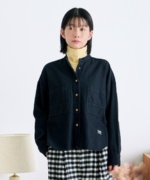 サニークラウズ 黒カルゼのワークシャツ〈レディース〉
