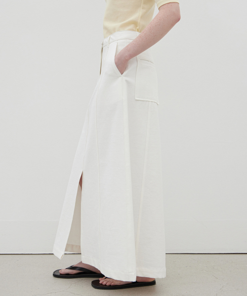 LEVAR(レバー)の「Cotton Slub Maxi Skirt - Off White(スカート・レディース・その他・SMALL/MEDIUM)」の3枚目の写真