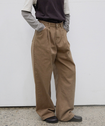 Overdyed Wide Denim - Sugar Brown