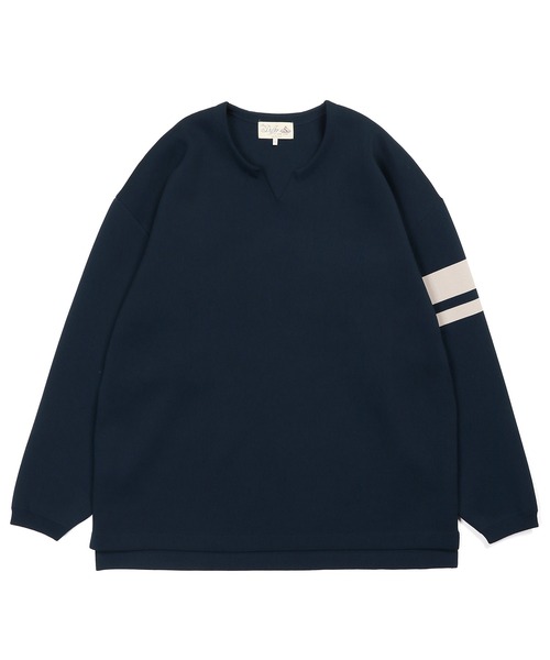 【美品】KEY NECK KNIT自宅で洗える ウォッシャブル キーネックニット WASHABLE KEY NECK KNIT：自宅で洗える ウォッシャブル キーネック