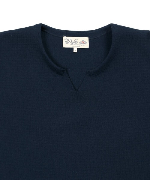 WASHABLE KEY NECK KNIT：自宅で洗える ウォッシャブル キーネック