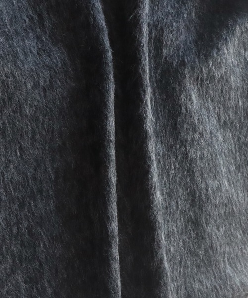 J by blue(ジェイバイブルー)の「シャギーハーフコート(ピーコート・レディース・ブラウン/チャコールグレー・MEDIUM)」の8枚目の写真