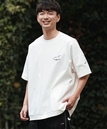 mt10125- 刺繍半袖PO-NOBIRU P  Tシャツ(262-1324-20)