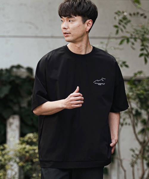 CALL&RESPONSE(コールアンドレスポンス)の「mt10125- 刺繍半袖PO-NOBIRU P Tシャツ(262-1324-20)(Tシャツ/カットソー・メンズ・ホワイト/ブラック・4/2)」の4枚目の写真